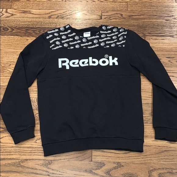 reebok black sweater